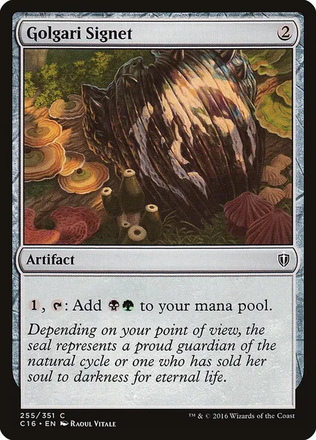 Golgari Signet, Magic card C16 255 — Commander 2016 set