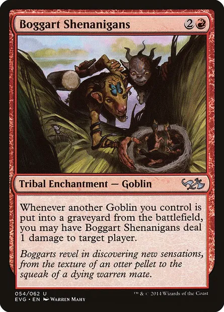 Boggart Shenanigans, Magic card EVG 54 — Duel Decks Anthology: Elves vs. Goblins set