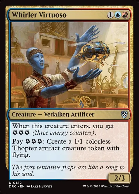 Whirler Virtuoso, Magic card DRC 122 — Aetherdrift Commander set