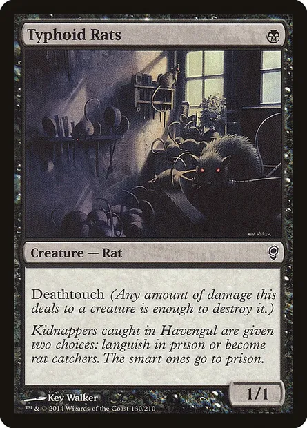 Typhoid Rats, Magic card CNS 130 — Conspiracy set