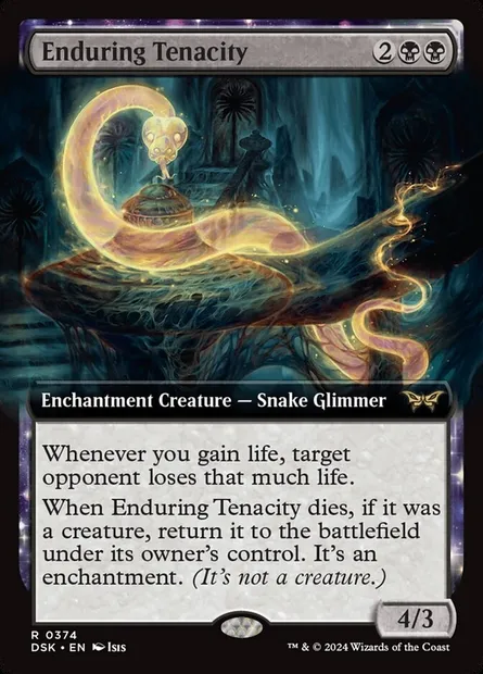 Enduring Tenacity, Magic card DSK 374 — Duskmourn: House of Horror set