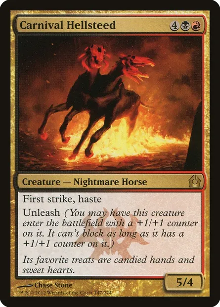 Carnival Hellsteed, Magic card RTR 147 — Return to Ravnica set