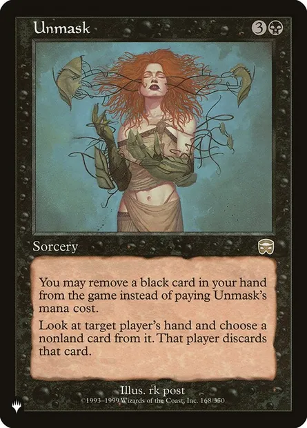 Unmask, Magic card PLST MMQ-168 — The List set