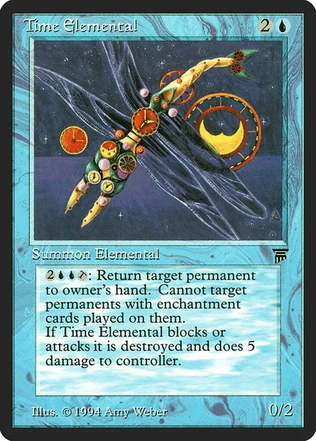 Elémental du temps, carte Magic LEG 81 — extension Legends
