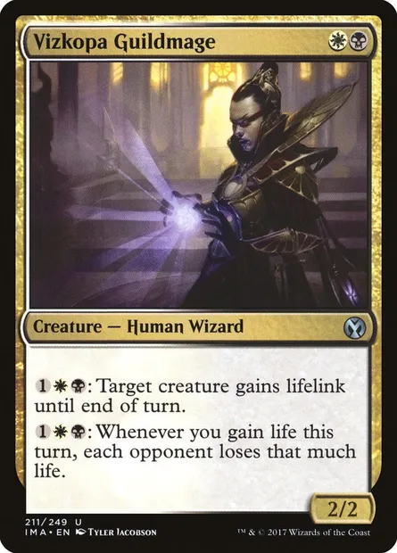 Vizkopa Guildmage, Magic card IMA 211 — Iconic Masters set