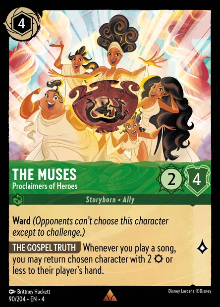 The Muses - Proclaimers of Heroes, Disney Lorcana card CH4-090 — Ursula's Return set