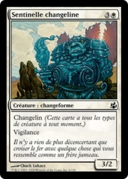 Sentinelle changeline, carte Magic MOR 6 — extension Leveciel