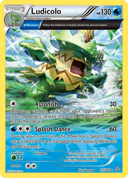 Ludicolo, Pokémon card PRC 37 — Primal Clash set