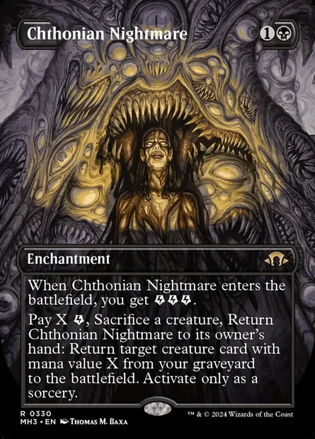 Chthonian Nightmare, Magic card MH3 330 — Modern Horizons 3 set