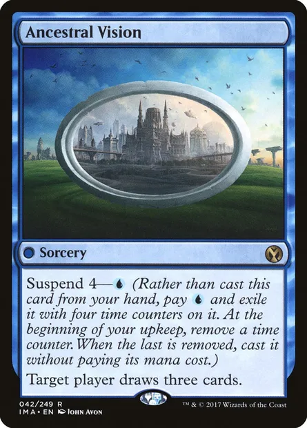 Ancestral Vision, Magic card IMA 42 — Iconic Masters set