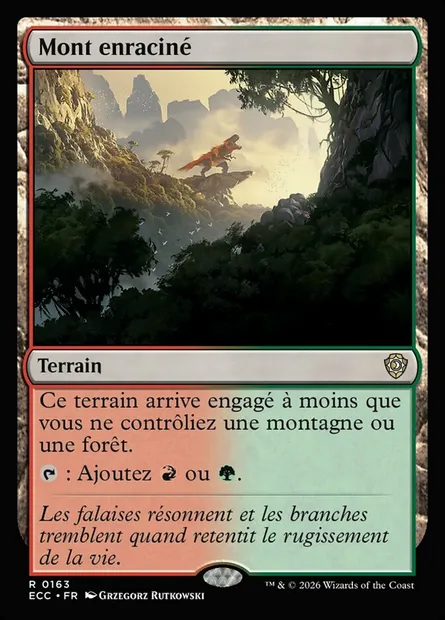 Mont enraciné, carte Magic ECC 163 — extension Lorwyn Eclipsed Commander
