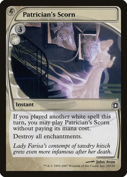 Patrician's Scorn, Magic card FUT 29 — Future Sight set