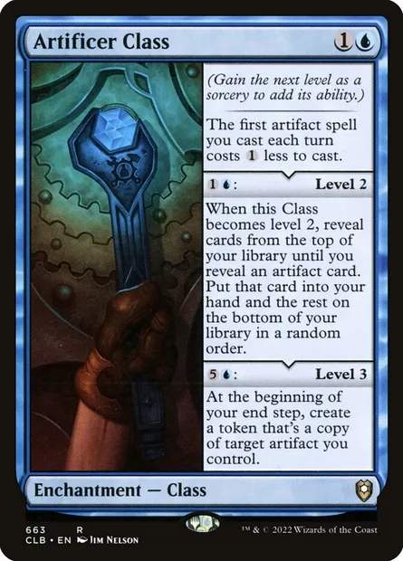 Artificer Class, Magic card CLB 663 — Commander Legends: Battle for Baldur's Gate set