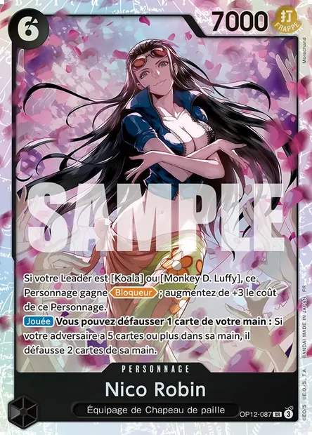 Nico Robin, carte One Piece OP12-087 — extension L'HÉRITAGE DU MAÎTRE