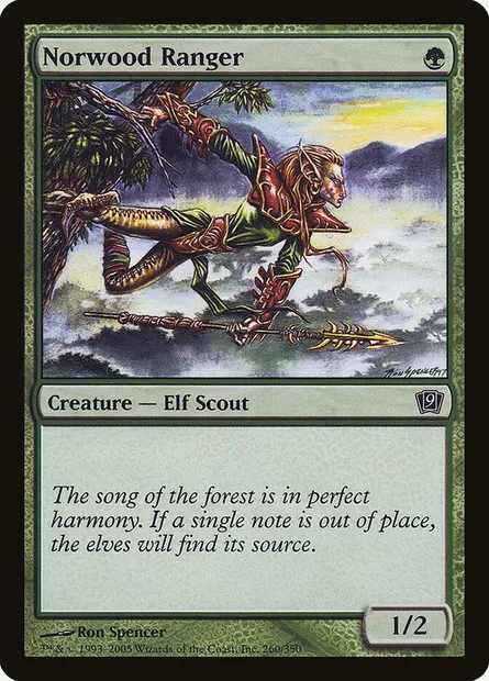 Norwood Ranger, Magic card 9ED 260★ — Ninth Edition set