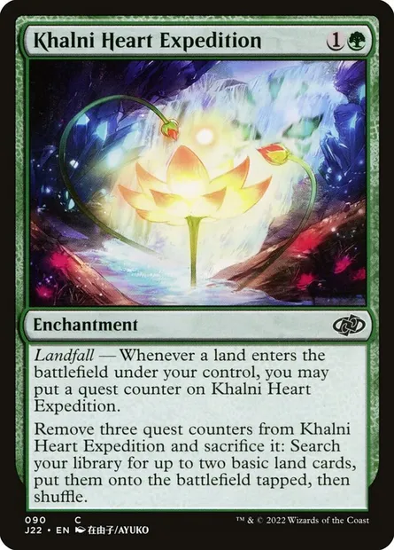 Khalni Heart Expedition, Magic card J22 90 — Jumpstart 2022 set