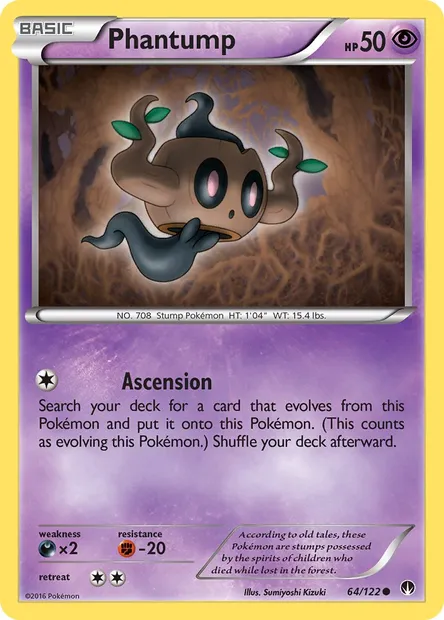 Phantump, Pokémon card BKP 64 — BREAKpoint set