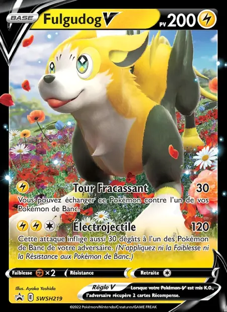 Fulgudog V, carte Pokémon SWSH 219 — extension Promo SWSH