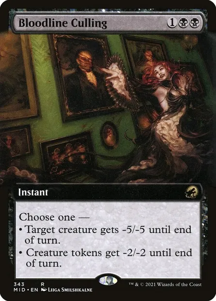 Bloodline Culling, Magic card MID 343 — Innistrad: Midnight Hunt set