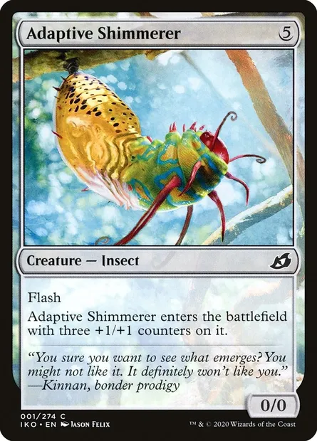 Adaptive Shimmerer, Magic card IKO 1 — Ikoria: Lair of Behemoths set