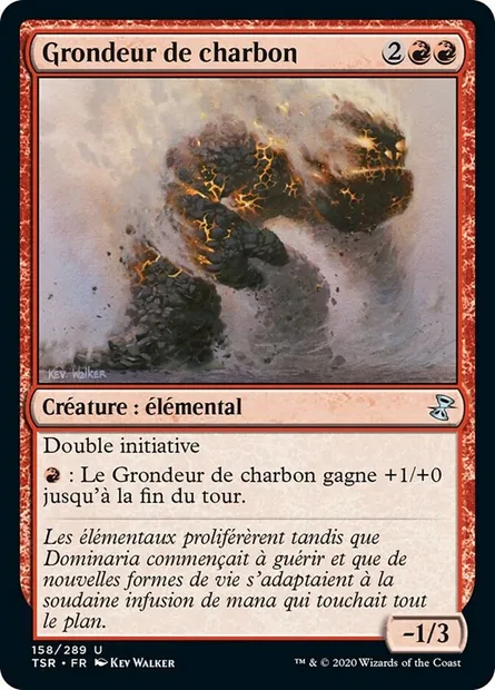 Grondeur de charbon, carte Magic TSR 158 — extension Spirale Temporelle Remastered