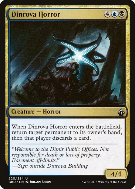 Dinrova Horror, Magic card BBD 220 — Battlebond set