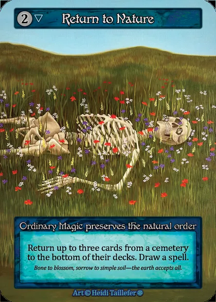 Return to Nature, Sorcery card GOT 278 — Gothic set