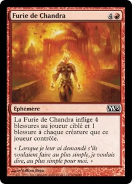 Furie de Chandra, carte Magic M13 124 — extension Magic 2013