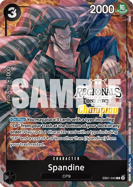 Spandine, carte One Piece EB01-043 — extension MEMORIAL COLLECTION