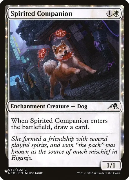 Spirited Companion, Magic card PLST NEO-38 — The List set