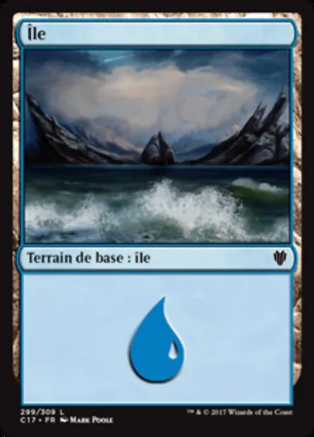 Île, carte Magic C17 299 — extension Commander 2017