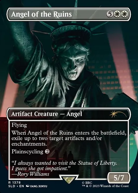 Ange des ruines, carte Magic SLD 1378 — extension Secret Lair Drop