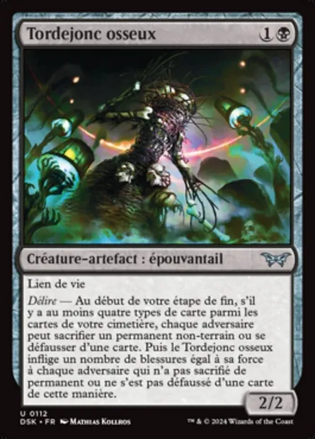 Tordejonc osseux, carte Magic DSK 112 — extension Duskmourn: House of Horror