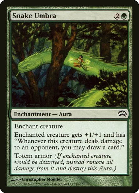 Snake Umbra, Magic card PC2 78 — Planechase 2012 set