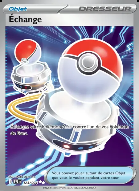 Échange, carte Pokémon PFL 123 — extension Flammes Fantasmagoriques