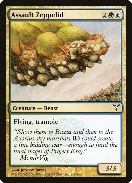 Zeppelide d'assaut, carte Magic DIS 103 — extension Discorde