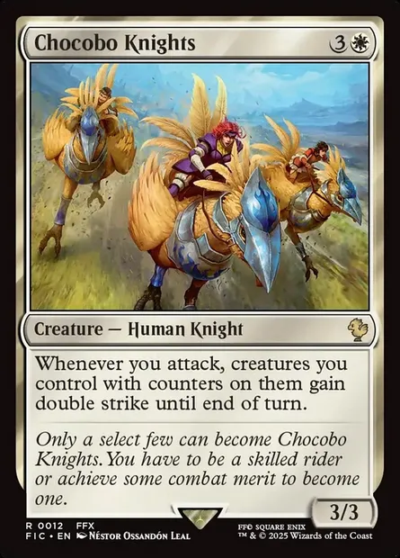 Chocobo Knights, Magic card FIC 12 — Final Fantasy Commander set