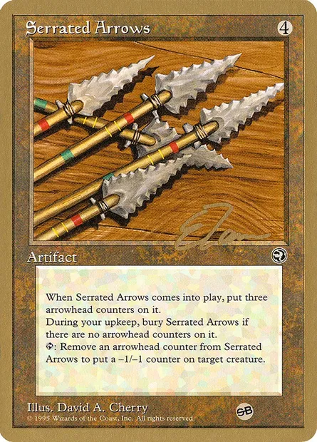 Serrated Arrows, Magic card PTC et110sb — Pro Tour Collector Set set