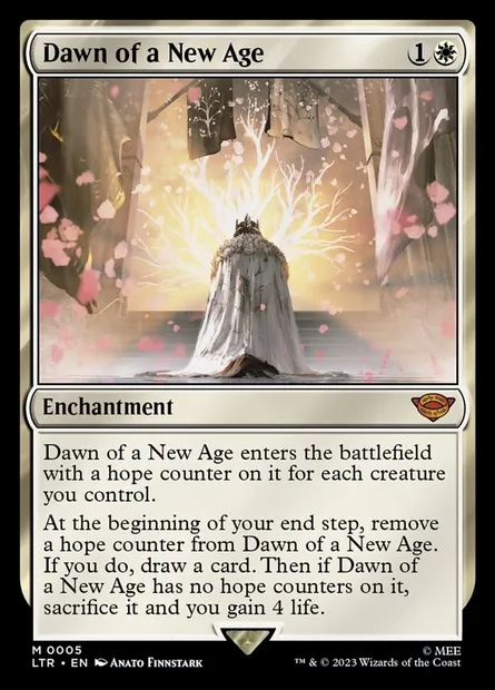 Dawn of a New Age, Magic card LTR 5 — The Lord of the Rings: Tales of Middle-earth set