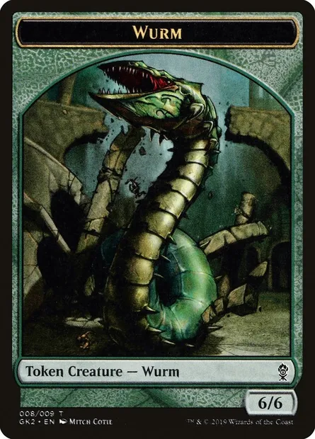 Wurm, Magic card TGK2 8 — RNA Guild Kit Tokens set