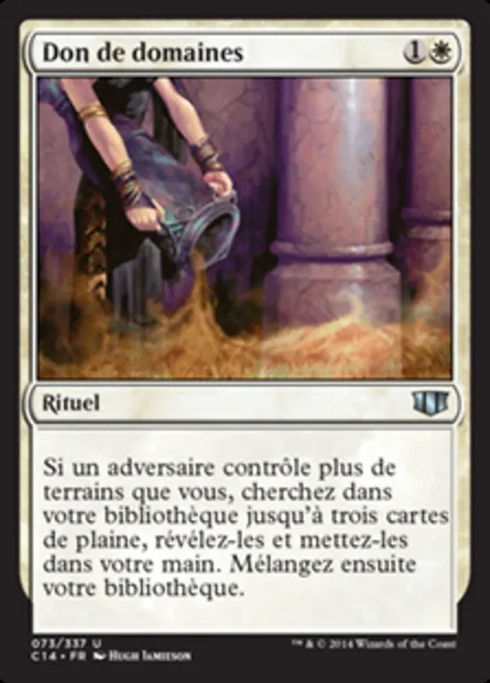 Don de domaines, carte Magic C14 73 — extension Commander 2014