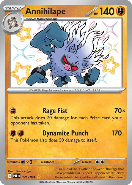 Annihilape, Pokémon card PAF 171 — Paldean Fates set