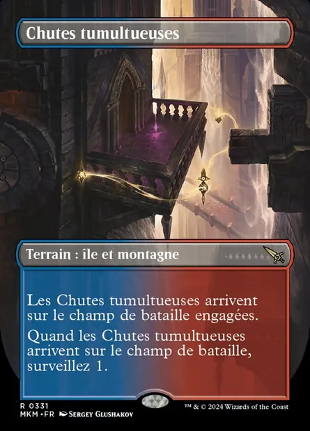 Chutes tumultueuses, carte Magic MKM 331 — extension Murders at Karlov Manor