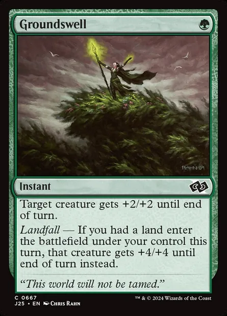 Groundswell, Magic card J25 667 — Foundations Jumpstart set