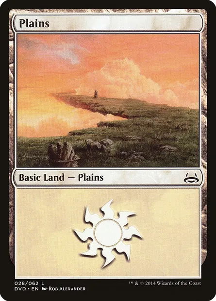 Plaine, carte Magic DVD 28 — extension Duel Decks Anthology: Divine vs. Demonic