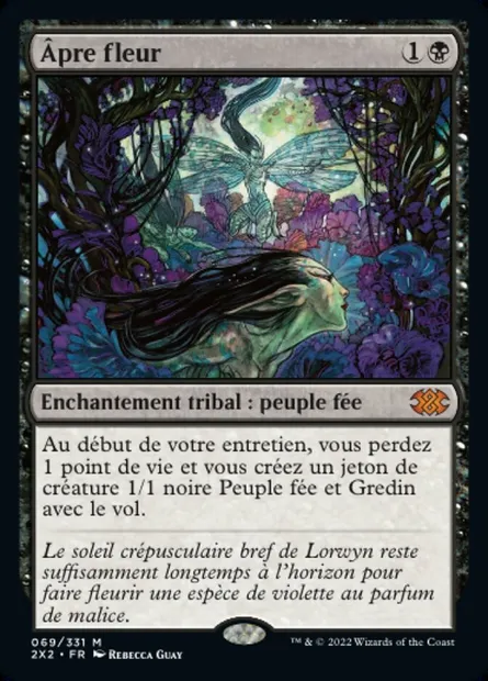 Âpre fleur, carte Magic 2X2 69 — extension Double Masters 2022