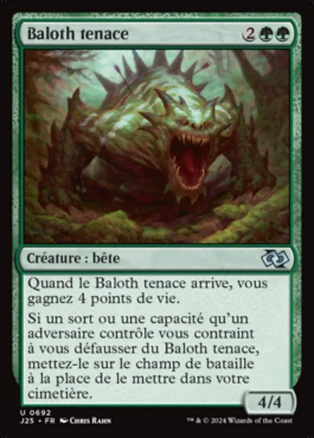 Baloth tenace, carte Magic J25 692 — extension Foundations Jumpstart