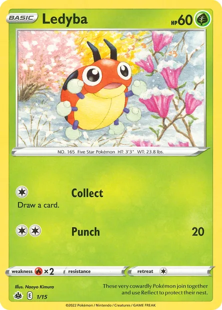 Ledyba, Pokémon card MCD22 1 — McDonald's Collection 2022 set