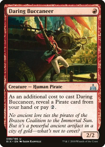 Daring Buccaneer, Magic card RIX 98 — Rivals of Ixalan set