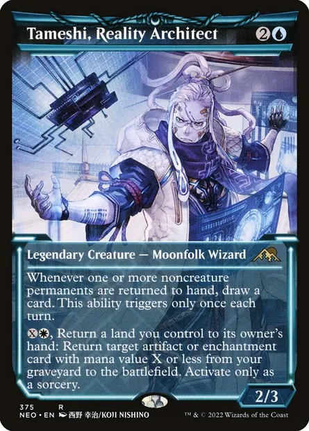 Tameshi, Reality Architect, Magic card NEO 375 — Kamigawa: Neon Dynasty set